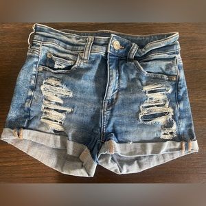 AE Ne(x)t Level High-Waisted Denim Short Short